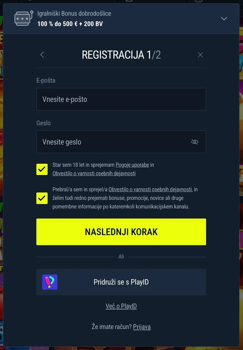 Prijavnica na Rabona